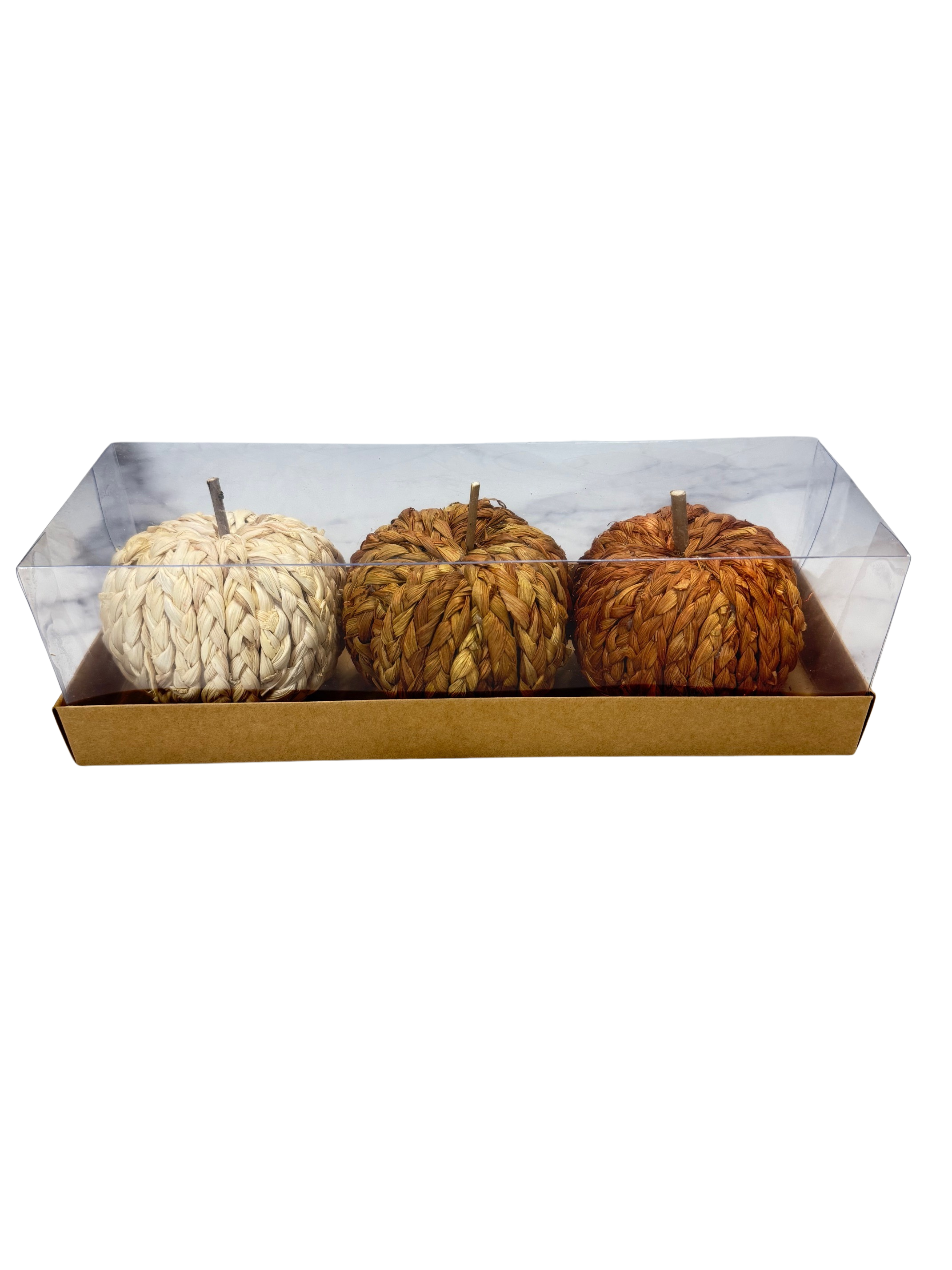 Braided Pumpkin Trio