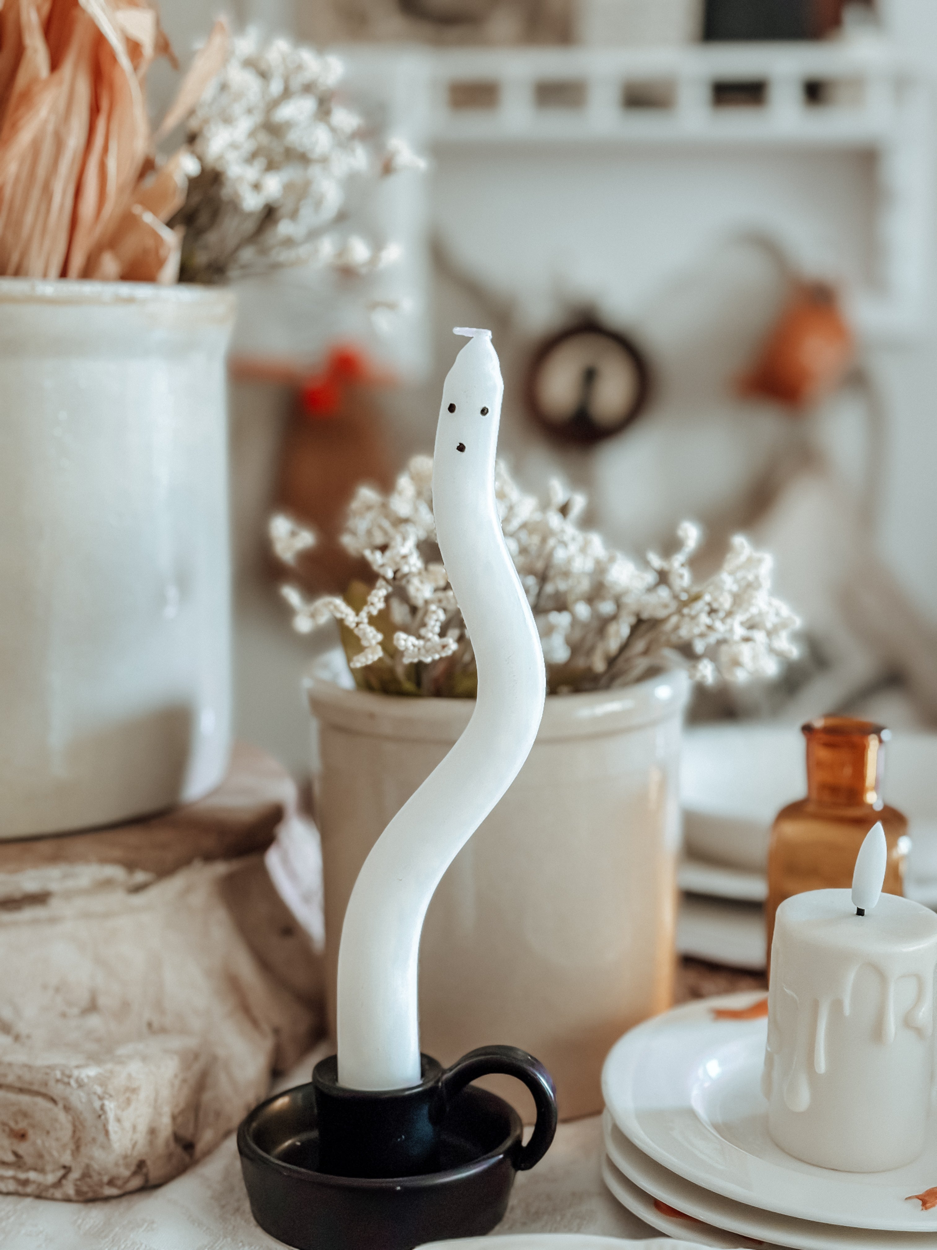 MudPie Ghost Taper Candles