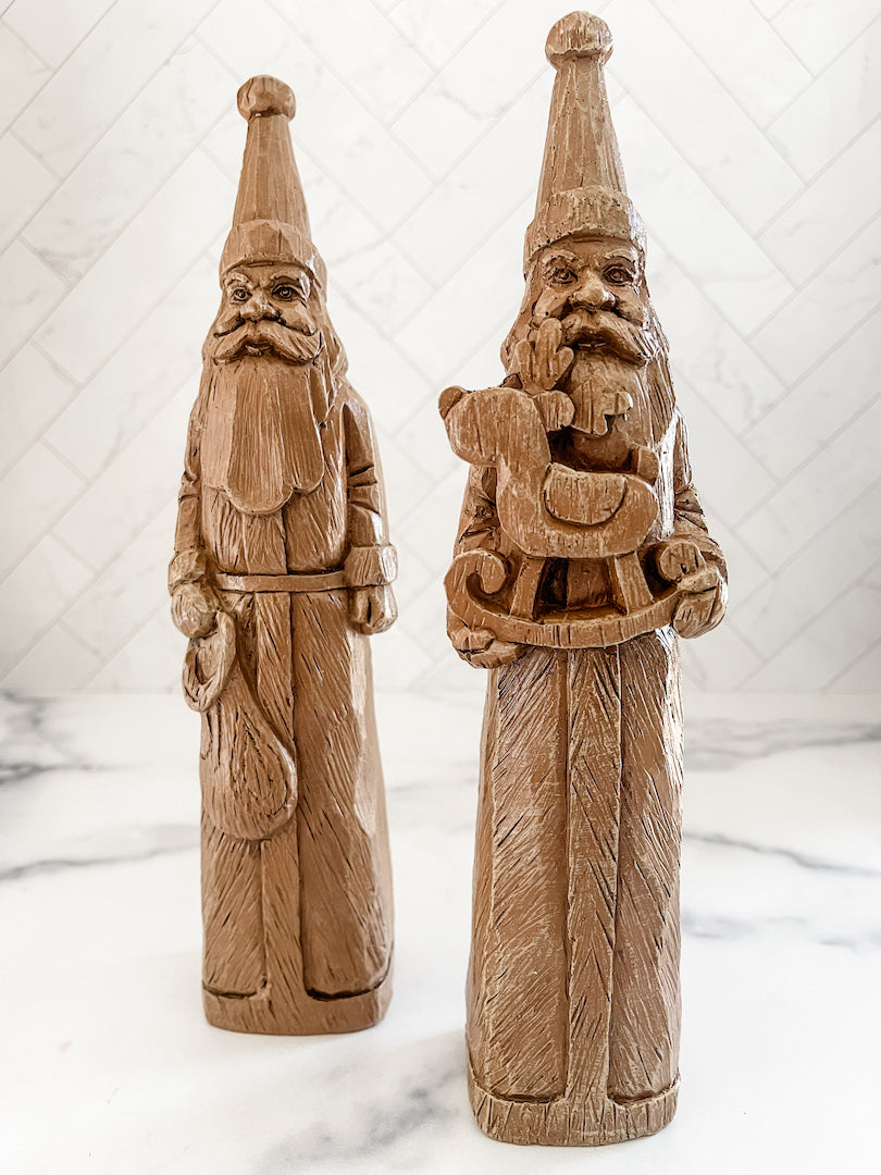 Carved Santa Statue