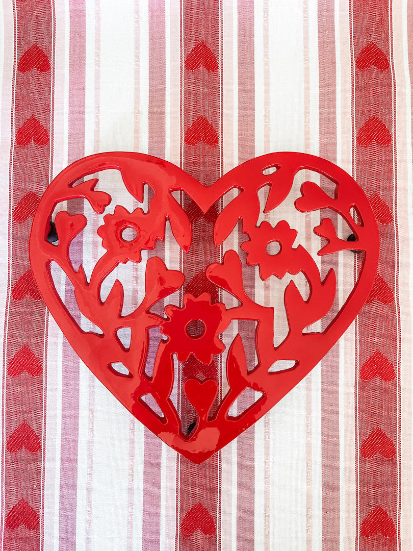 Floral Heart Trivet