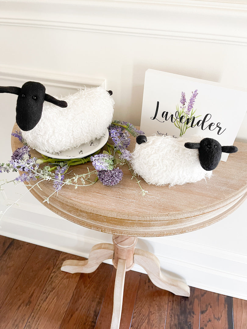 “Lavender: Seeds · Stems · Blooms” Wooden Sign