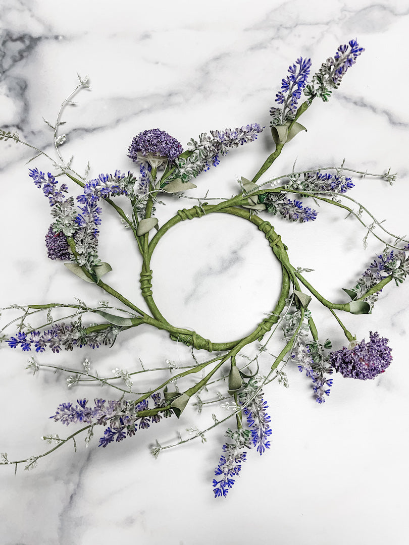 Lavender & Wildflower Mini Wreath Ring