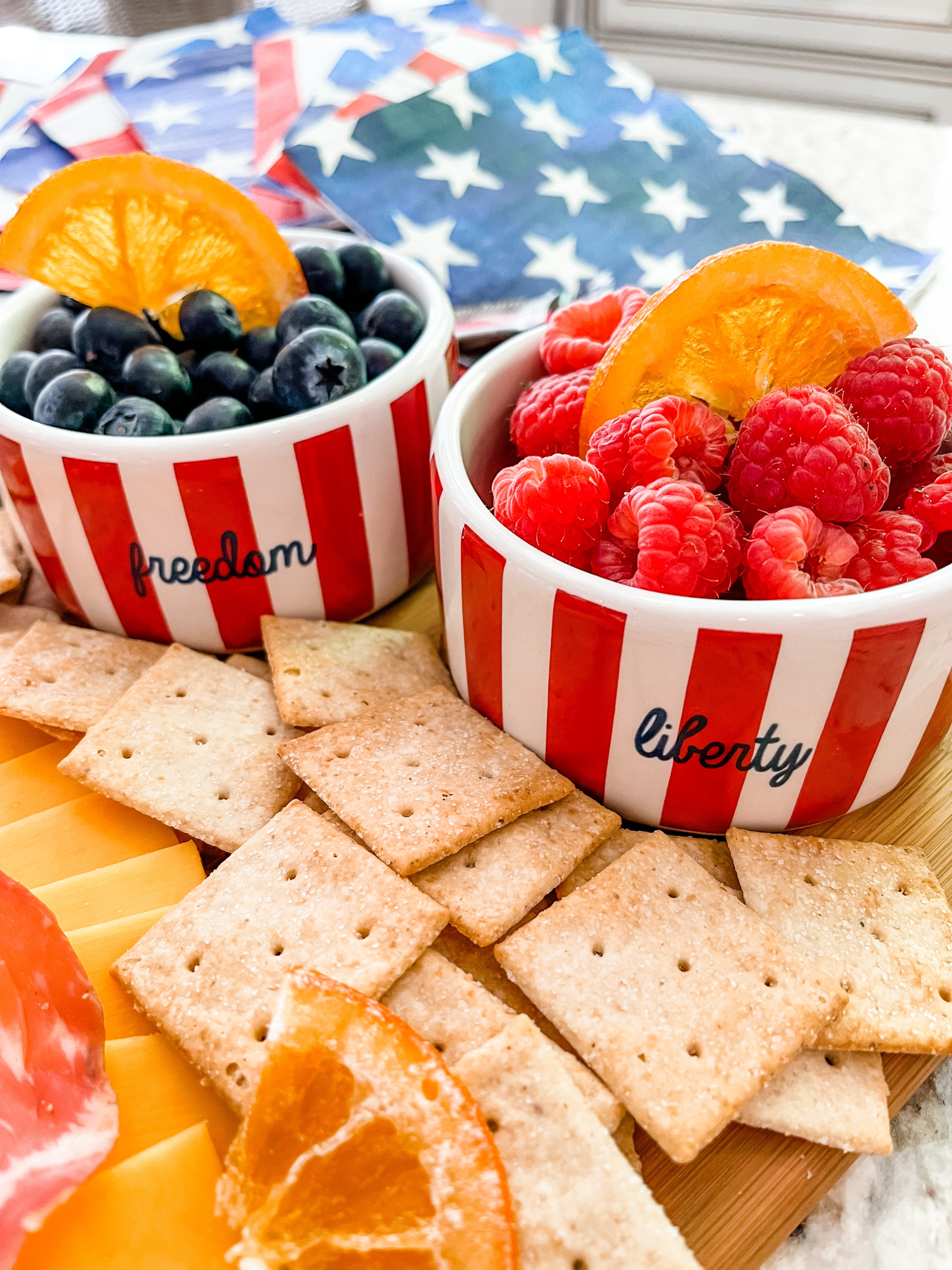 Set of 2 Freedom & Liberty Ramekin Bowls