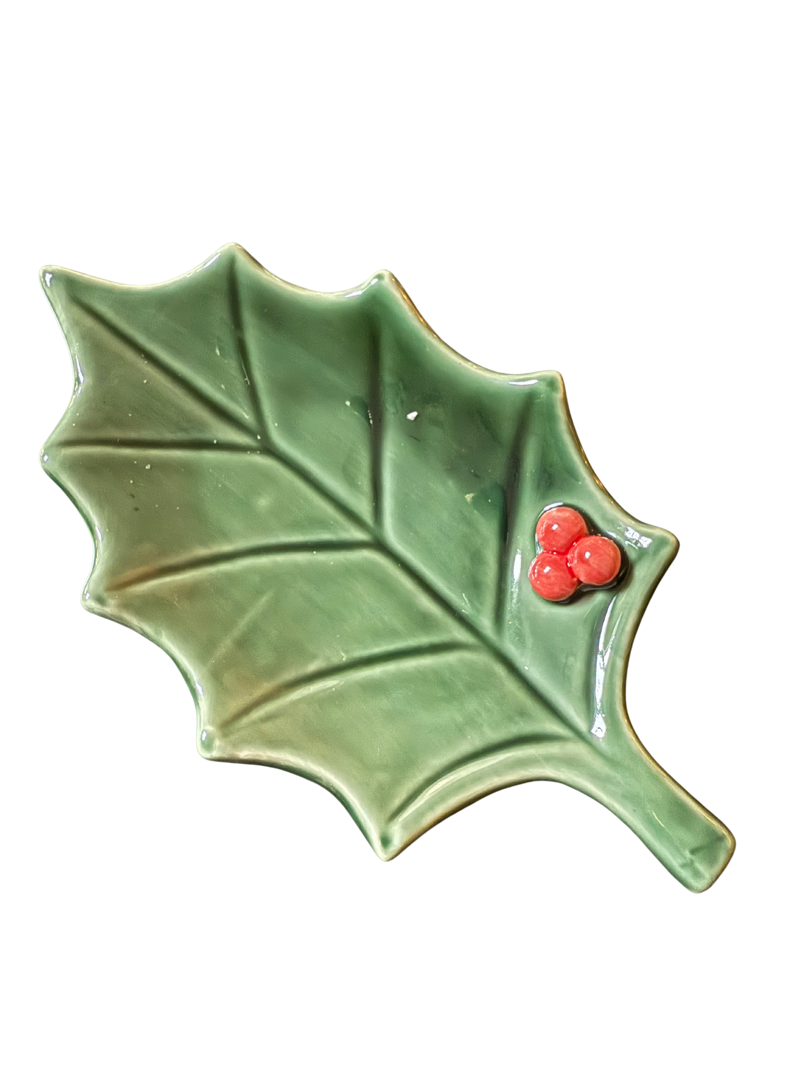 Mistletoe Ceramic Dish