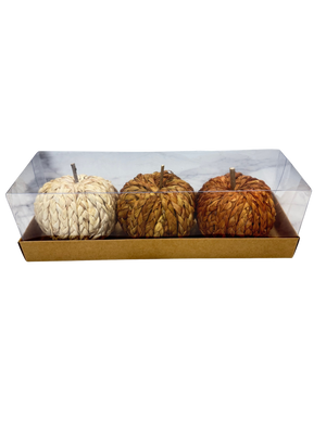 Braided Pumpkin Trio