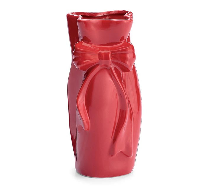 Red Bow Vase