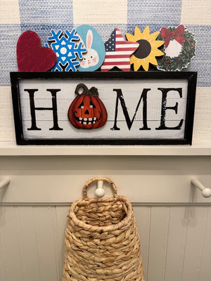 Magnetic Home Sign w/Seasonal Magnets