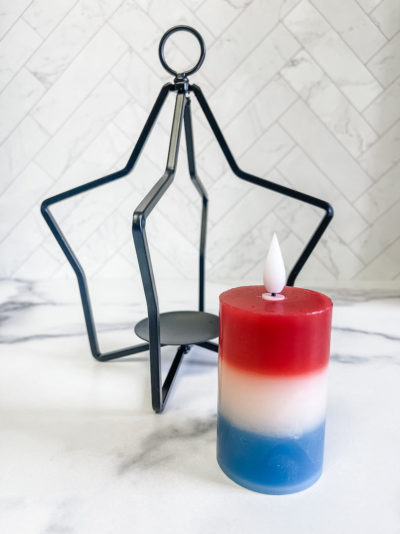 Foldable Metal Star Votive Holder